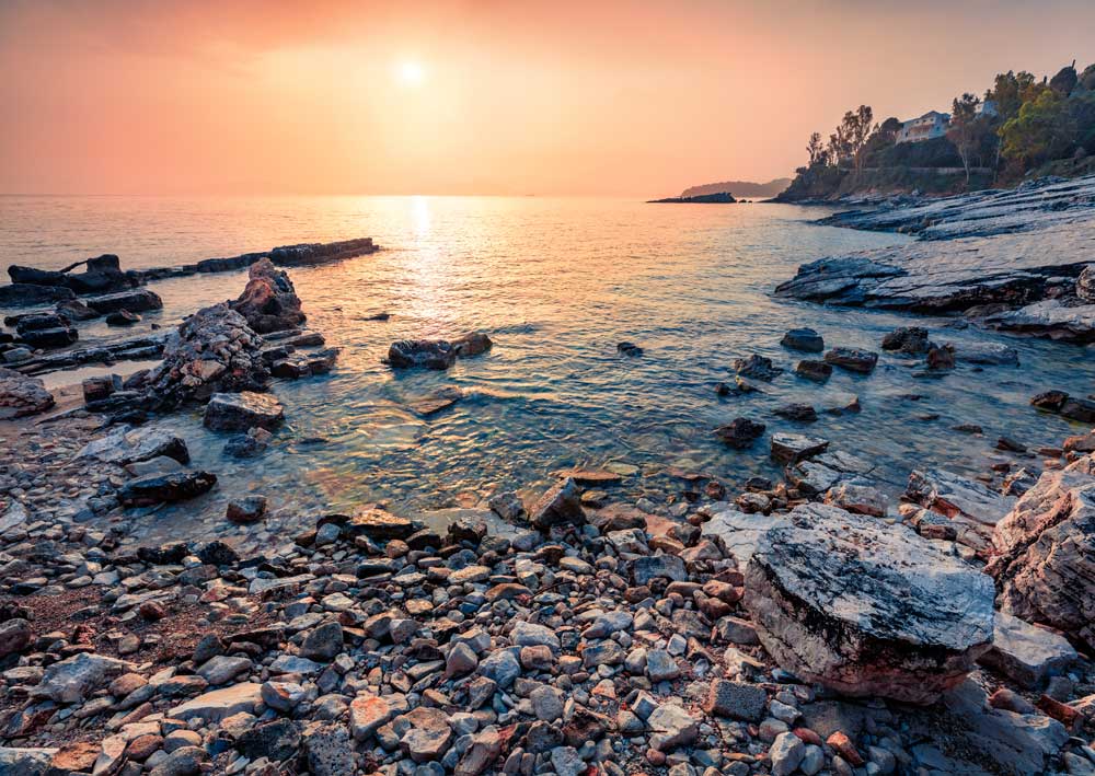 Kanoni beach Kassiopi Corfu