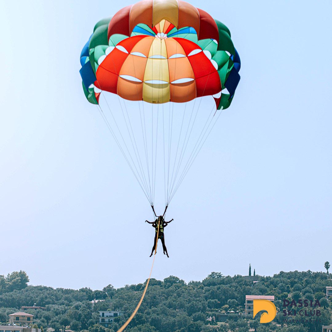 Corfu Watersports Dassia Kalami θαλάσσια σπορ Δασιά Καλάμι θαλάσσιο σκι parasailing Corfu paragliding inflatables ski club family kids activities mykerkyra.com