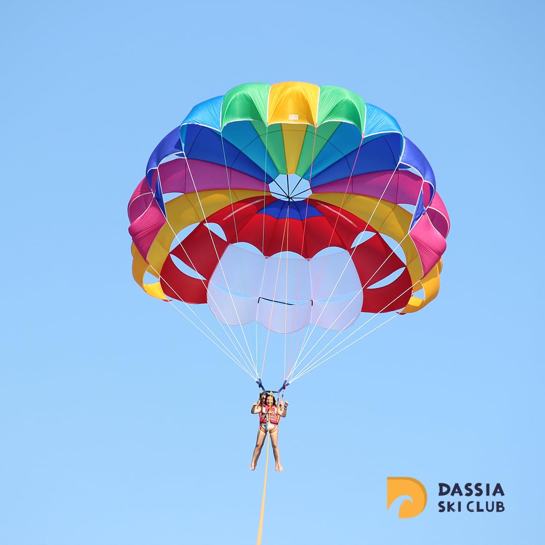 Corfu Watersports Dassia Kalami θαλάσσια σπορ Δασιά Καλάμι θαλάσσιο σκι parasailing Corfu paragliding inflatables ski club family kids activities mykerkyra.com